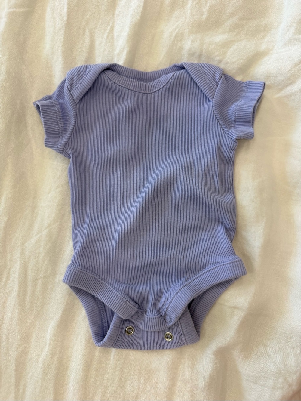 Nordstrom Lilac Ribbed Baby Bodysuit